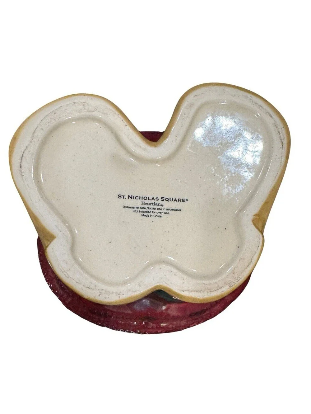St. Nicholas Square Heartland Ceramic Moose Cookie Jar Christmas Holiday